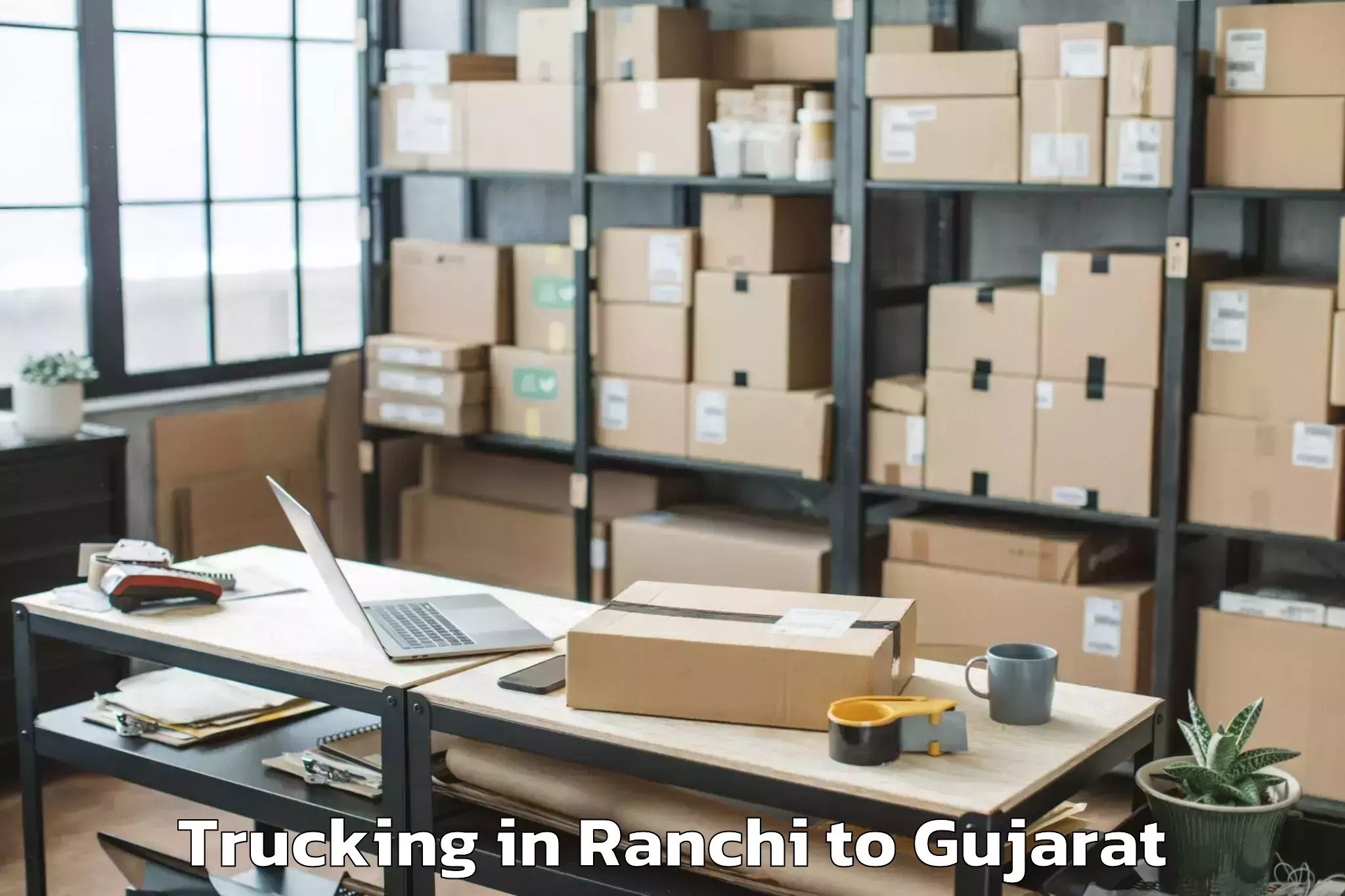 Affordable Ranchi to Ahwa Trucking